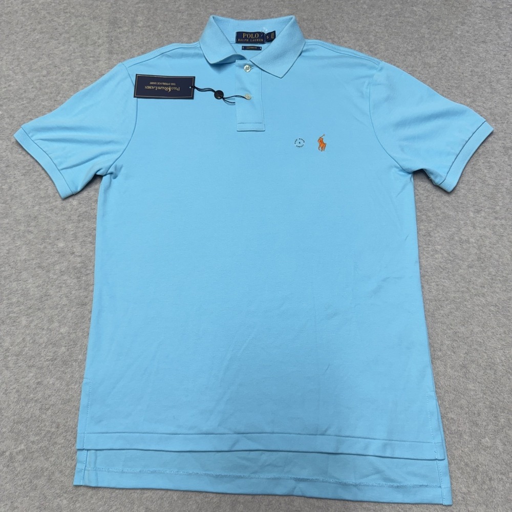 Polo Ralph Lauren Polo Shirt Mens Small Blue Cotton Pony Logo Knit Casual